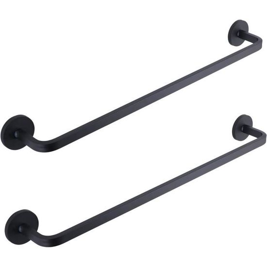 6 Porte-serviettes Magnétiques En Cuir - Clips Pour Fixer Serviettes Sur Barre Ou Surface Métallique - Noir Et Marron - 13