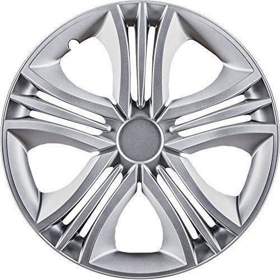 4 Enjoliveurs 40.6cm Pour Fiat Ducato | ABS Incassable | Argent | Compatible Ducato
