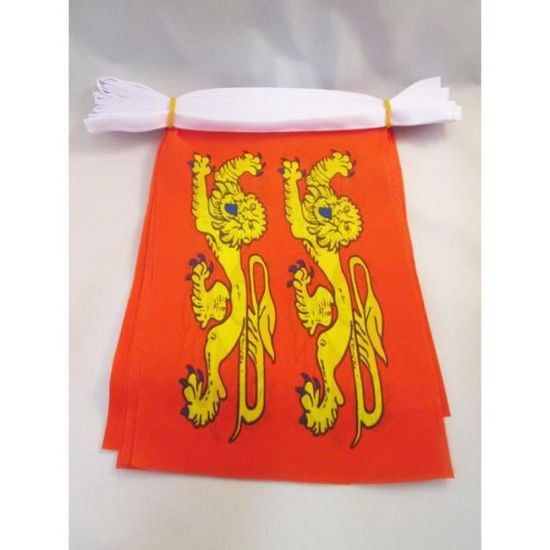 AZ FLAG - Guirlande Drapeau Angola - 6 Mètres Avec 20 Fanions Angolais De 21x14 cm - Petits Drapeaux 100% Polyester - 60g