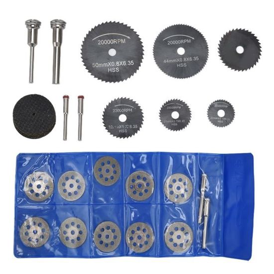 32 Lames Et Disques Pour Outil Rotatif - HSS, Résine, Diamant - Compatible Dremel - Pour Bois/Métal/Verre