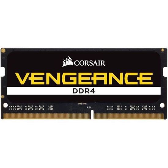 Corsair Vengeance SO-DIMM DDR4 32 Go 2666 MHz CL18 - RAM DDR4 PC4-21300 - CMSX32GX4M1A2666C18 ( Catégorie : Mémoire PC Portable )