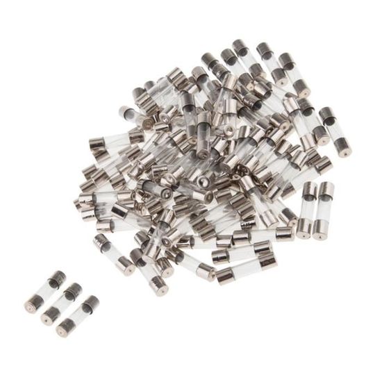 uxcell Lot de 10 fusibles rapides en verre 5 x 20 mm 250 V 30 mA 0,03 A