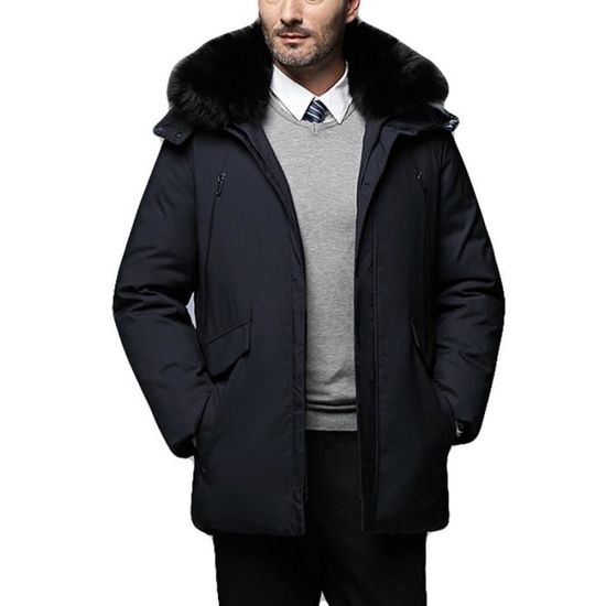 Doudoune fourrure homme luxe 2025