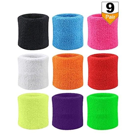 Paire De Bracelets Absorbants Combat Sports Blancs - Pour Baseball, Softball, Neuf