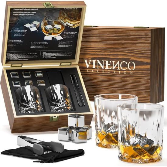 MEICHU Lot De 8 Glaçons Réutilisables En Acier Inoxydable Pour Whisky, Vodka, Liqueurs, Vin, Jus De Boisson Ou Soda