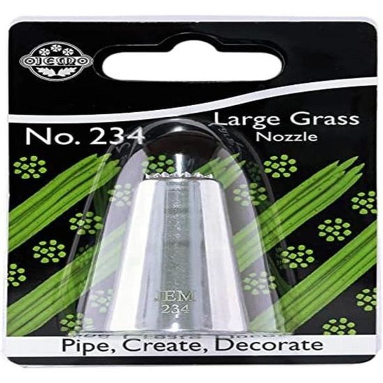 Douille à Pâtisserie JEM NZ234 - Acier Inoxydable Pour Herbe En Crème, Déco Cupcakes