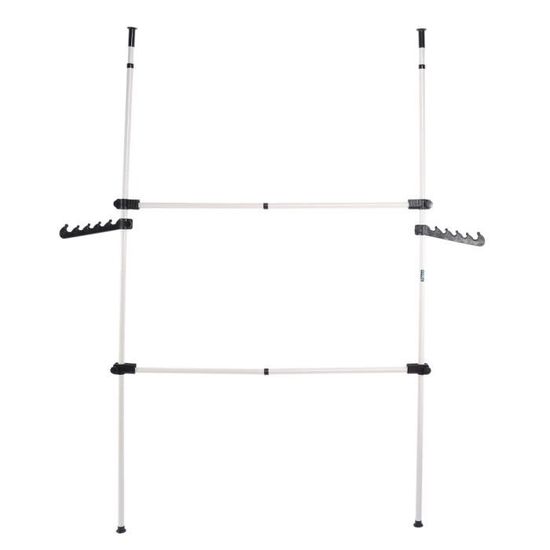 Cintre Rétractable Pour Vêtements - Tringle Télescopique Argentée, Longueur 250 Mm - Gain De Place Dans Placard - 9