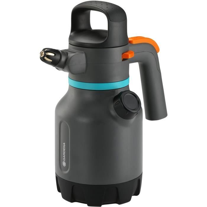 Pulvérisateur à pression GARDENA - Capacité 1.25L - Utilisation 360° - Indicateur de niveau intégré