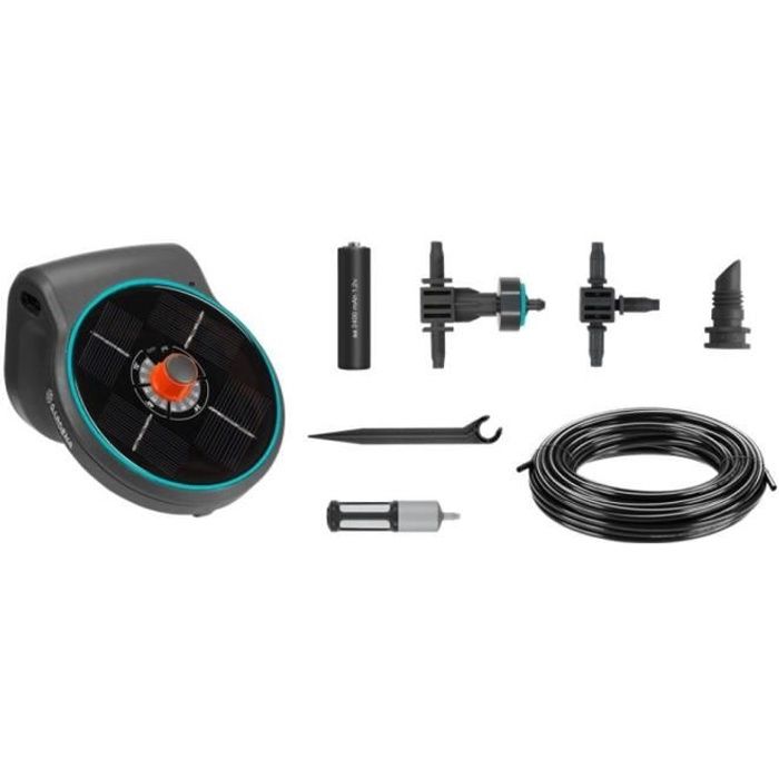 GARDENA AquaBloom Solution d'arrosage automatique solaire pour 20 plantes