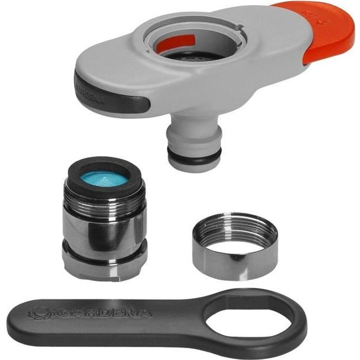 Adaptateur de robinet d'intérieur GARDENA Raccordement filetage mâle M22 ou femelle M24 Garantie