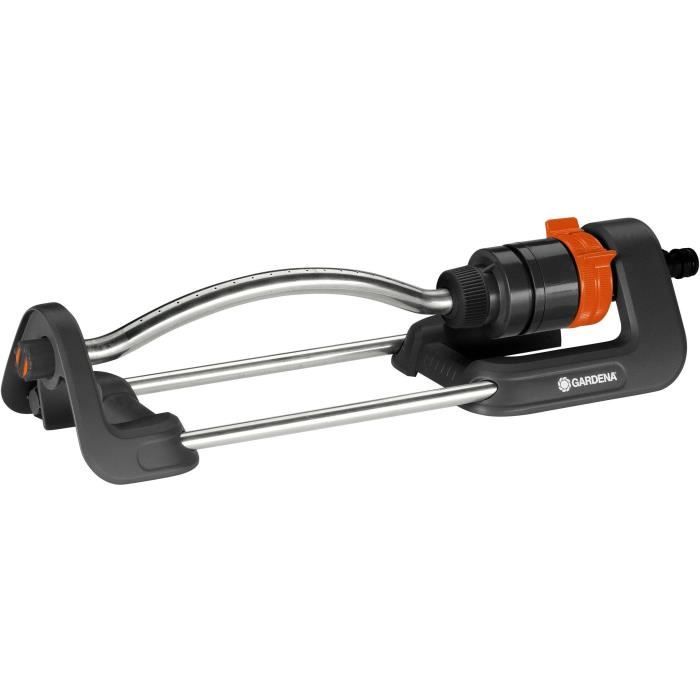 GARDENA Arroseur oscillant Aqua S – Surface 220m² – Portée 17m max – Résistant UV et gel – Garantie 5 ans (18700-20)