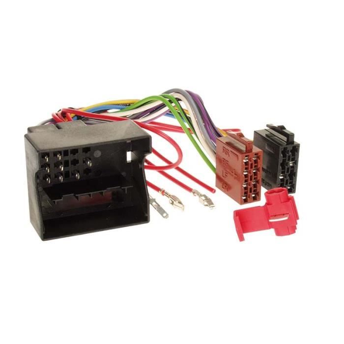 Faisceau autoradio Audi / Seat / Skoda / VW Quadlock plug > ISO