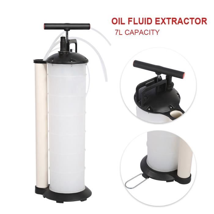 Pompe d aspiration de liquide vidange huile moteur 7L Aspiration Déchets D'huile Pompe Vide D'extraction Transfert Stock FR -WAN
