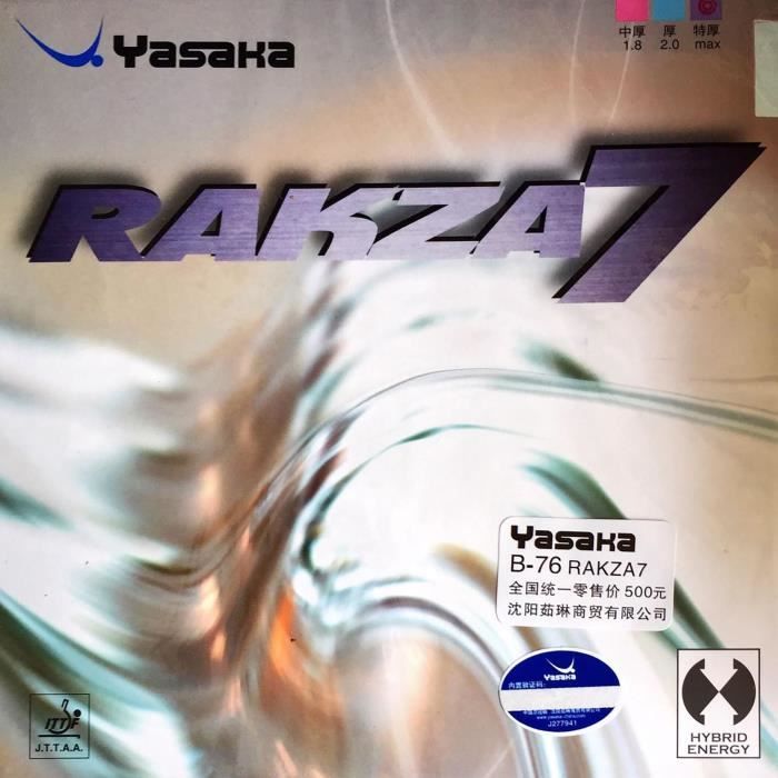 Revêtement tennis de table Yasaka Rakza 7 soft Noir