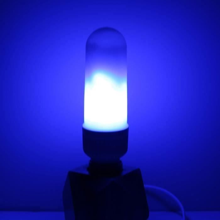 E26 LED flamme effet feu lumière maïs ampoule 5W simulé nature feuilleter lampe décor Un modèle Bleu la21843