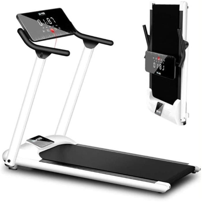 Tapis de Course électriques Pliant de Pliage Blanc Portable Home Machine Tapis de Course Silent et Vibration Silent et Vibratio A229