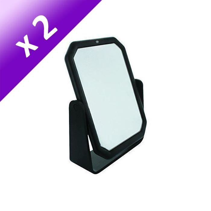 ELITE MODEL Miroir à poser - Double face (Lot de 2)