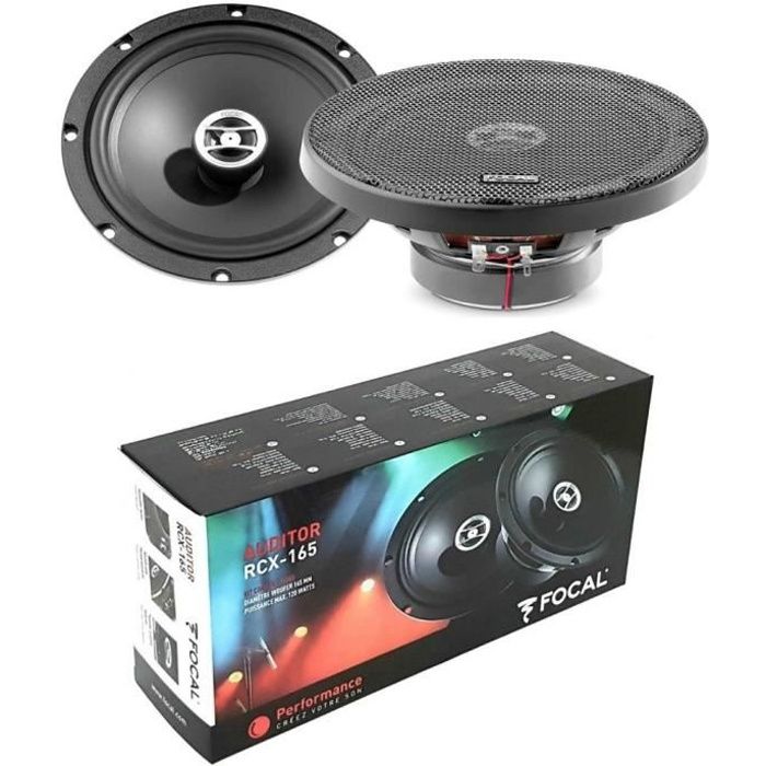 2 FOCAL AUDITOR RCX-165 haut-parleurs coaxial 2 voies 16,50 cm 165 mm 6,5\