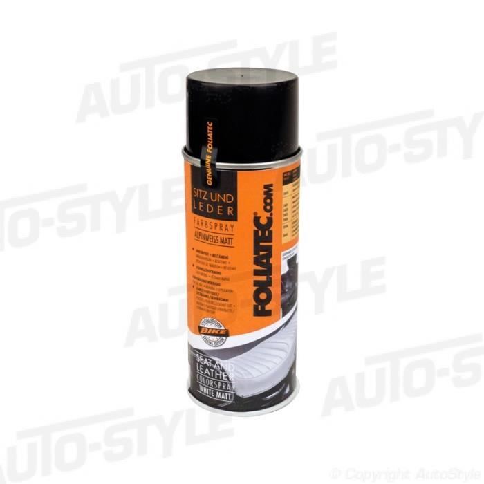 SPRAY COULEUR SIEGE ET CUIR NOIR MAT 1X 400 ML
