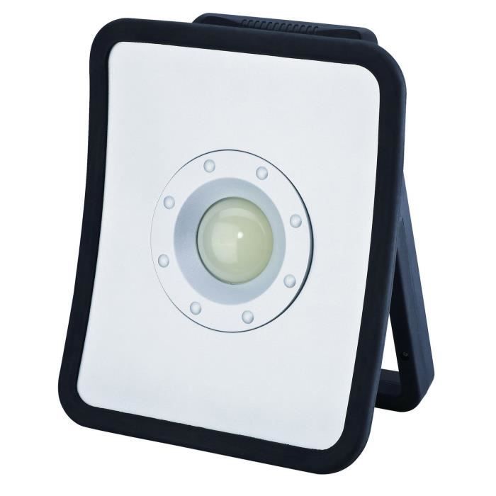 ELEM TECHNIC Spot LED de chantier rechargeable 20W 1400lm IP44