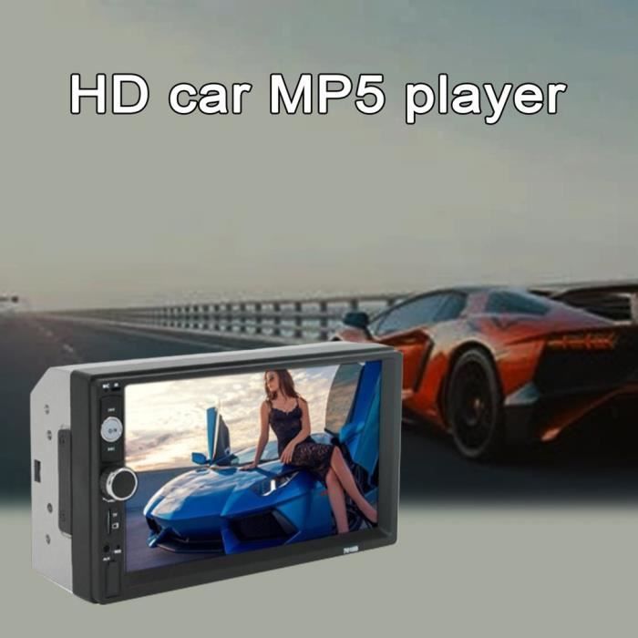 2 din autoradio 7 pouces haute définition autoradio lecteur multimédia écran tactile audio voiture stéréo mp5 sans fil