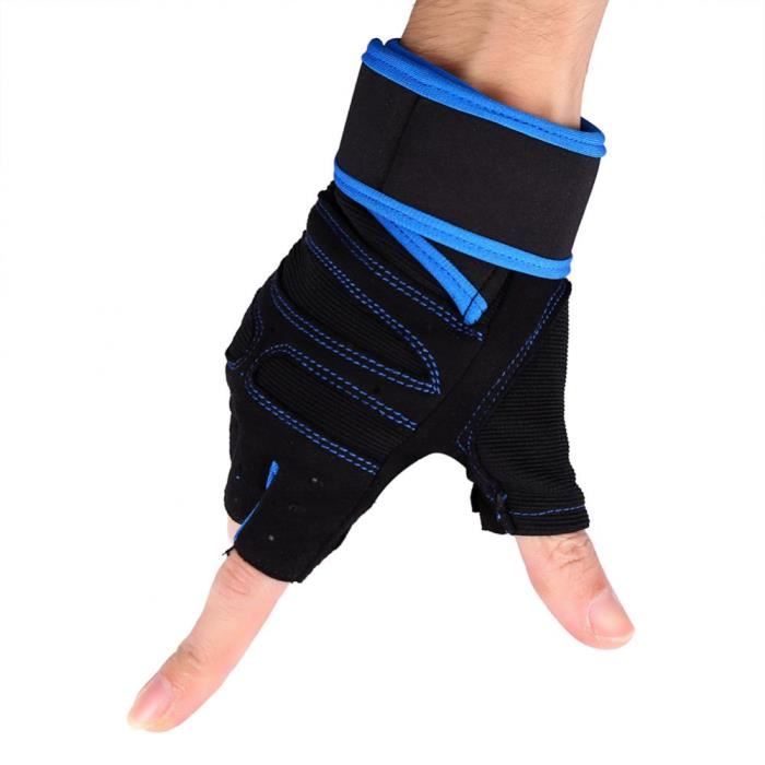 Gants de fitness sport Wraps de poignet pour Haltérophilie Entraînement Gym Exercice d'entraînement - royalachat