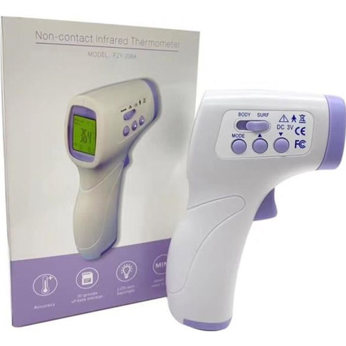 Berrcom Thermomètre Auriculaire Et Frontal Sans Contact - Thermomètre Médical Infrarouge