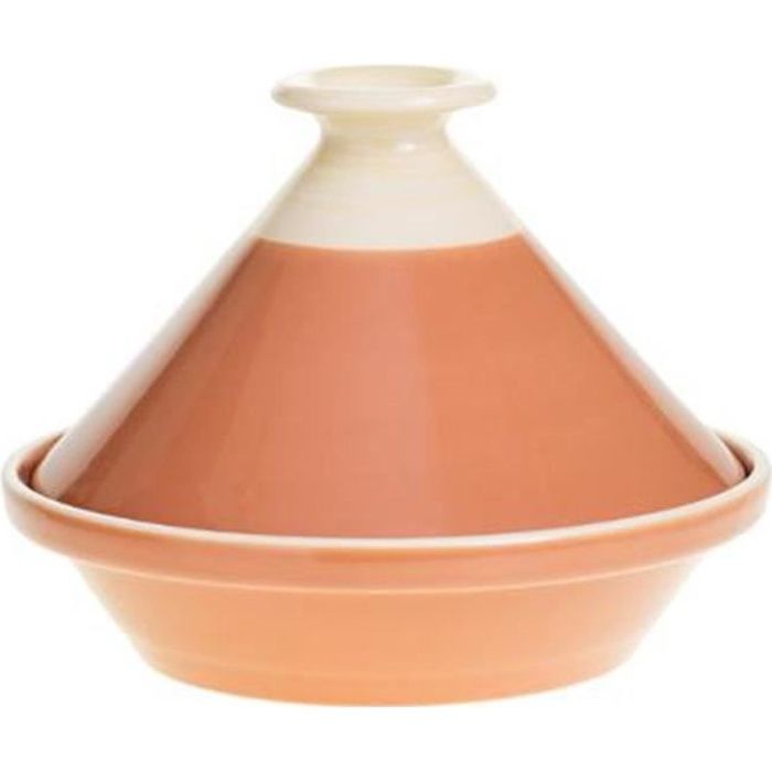 Plat à Tajine en Faïence -Sofia- 27cm Terracotta Rouge