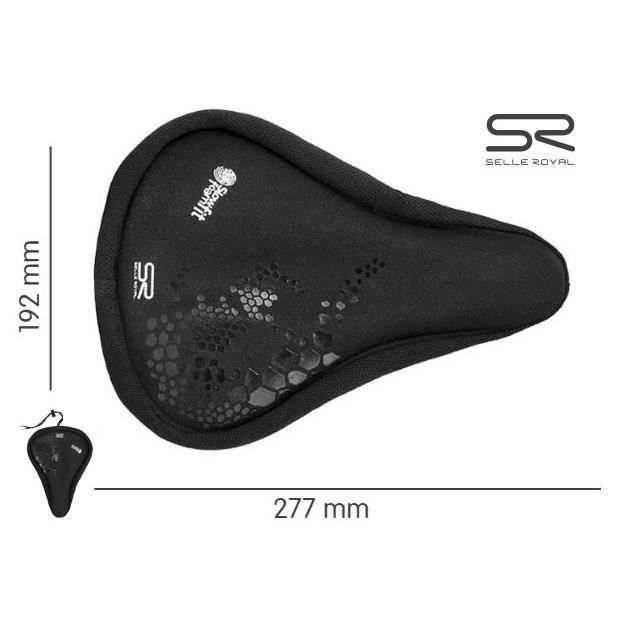 Selle vélo - couvre selle vélo - dimensions du couvre selle 277mmx192mm - couleur noir
