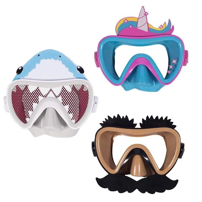 SWIMWAYS Masque de natation Funny Face - Drôle De Tête - Modèle aléatoire