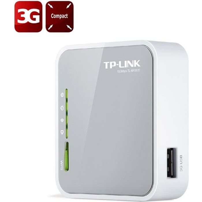 TP-LINK TL-MR3020 router portátil 3G 150n 3G/WAN