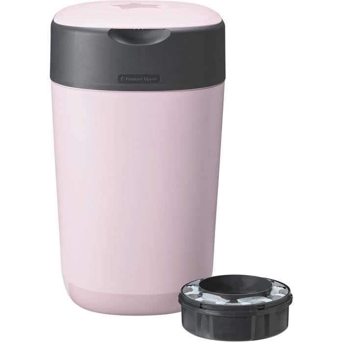 Tommee Tippee Twist & Click Poubelle à Couches Rose Poudré