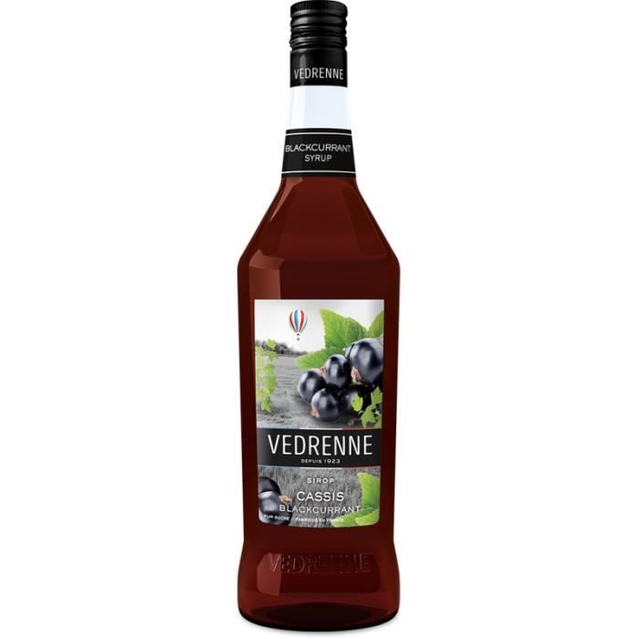 Sirop de Cassis VEDRENNE 100cl - Fruité et acidulé