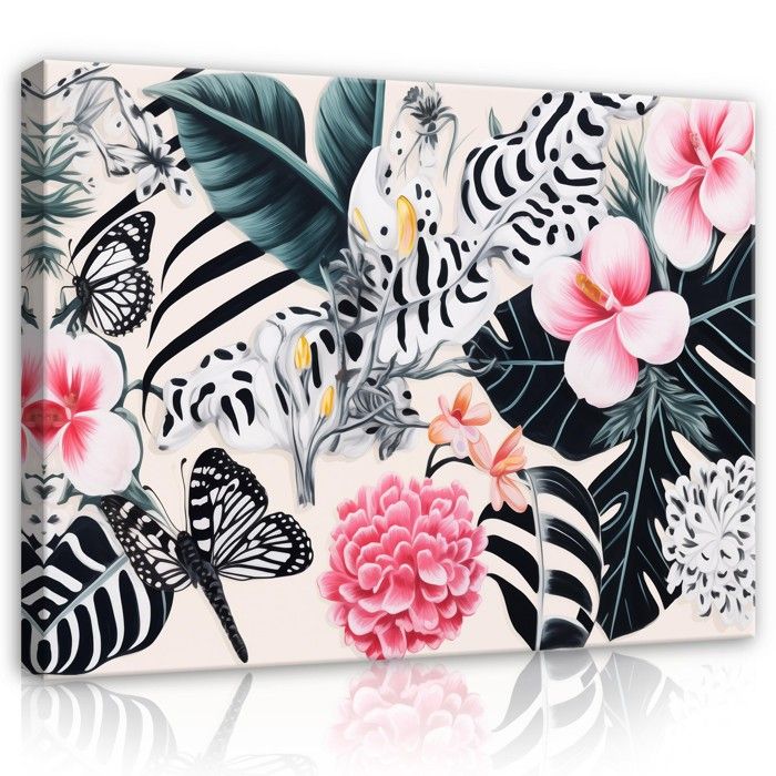 Lot De 3 Toiles Impression Sur Toile – Belles Fleurs, Art Mural Moderne, Décoration Maison
