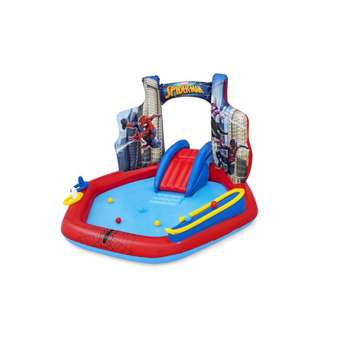Piscine pour enfants Bestway Parc de jeux Spiderman 211 x 206 x