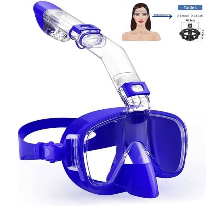 Masque De Plongée Adulte B261 - Lunettes De Natation Et Plongée Noires (Neuf Sans Marque)