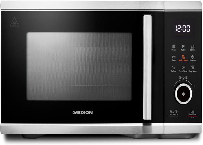 MicroOnde Avec Air Fryer (Friteuse Sans Huile À Air Chaud Integrée,25L,900W,1500 W Air Chaud,10