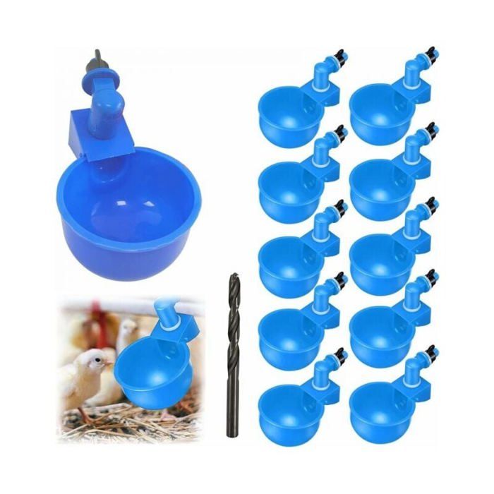 Comparer les prix de Lot de 12 Abreuvoirs Automatiques pour Poules et Volailles VHV