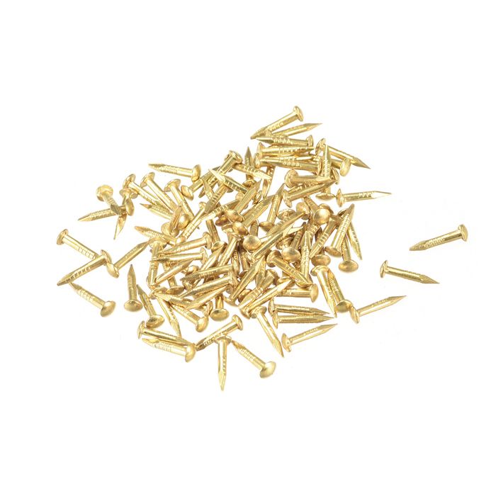 Clous En Laiton Miniatures 1.2mm X 8mm - Boîte De 200 Pièces - Pour Bricolage Fin Et Maquettes