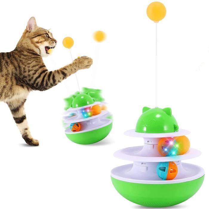 Comparer les prix de Jouet Chat Jouets pour Chats Interactif Jeux Accessoire Balle Interactive Interieur Appartement Jeu Chaton Cadeau 2 Couches V JOUET