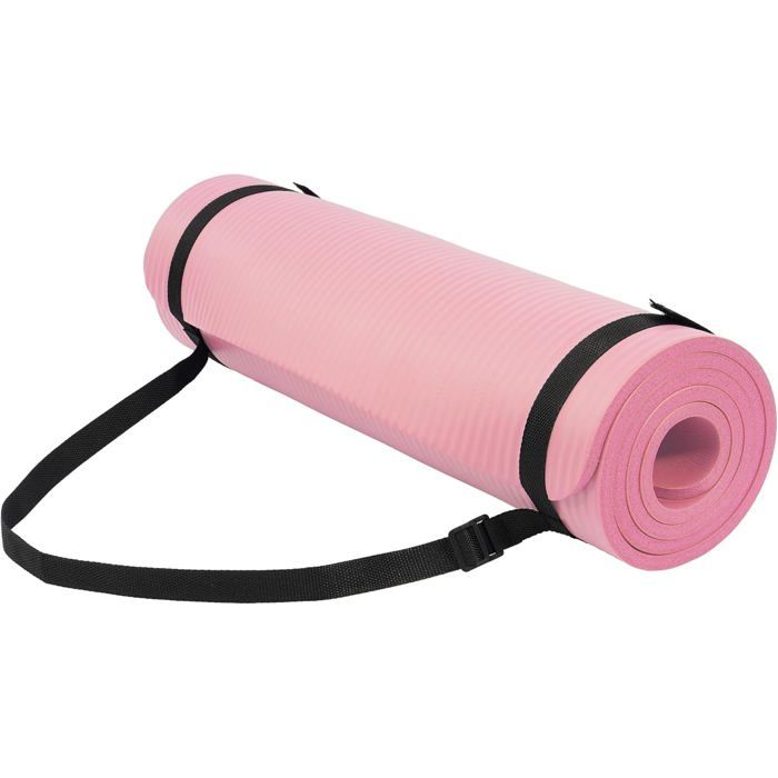 Tapis de yoga TPE double couche 6 mm écologique avec transport Sangle - Chine Tapis de sport et tapis de yoga antidérapant prix
