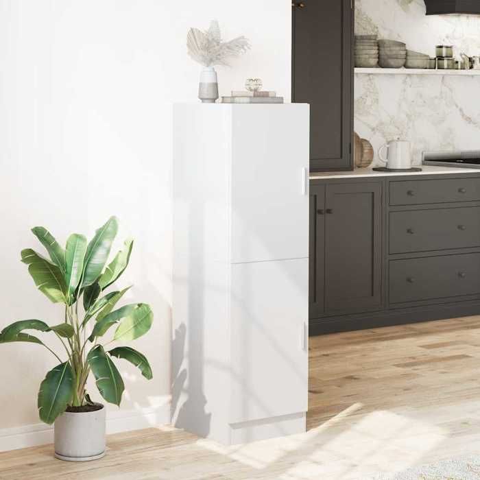Armoire de cuisine - vidaXL - Blanc - Bois dingénierie - 38x415x1315 cm - Étagères 35x38x30/28/29 cm - Capacité 60 kg