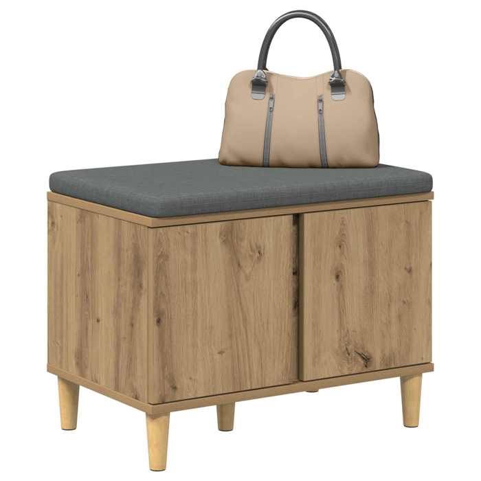 Black FridayBanc dentrée/salon - Banquette pour couloir 1/2 Personnes - avec coussin Chêne artisanal 60 x 38 x 46 cm 03_12550364 Black FridayBanc dentrée/salon - Banquette pour couloir 1/2 Personnes - avec coussin Chêne artisanal 60 x 38 x 46 cm 03_12550364