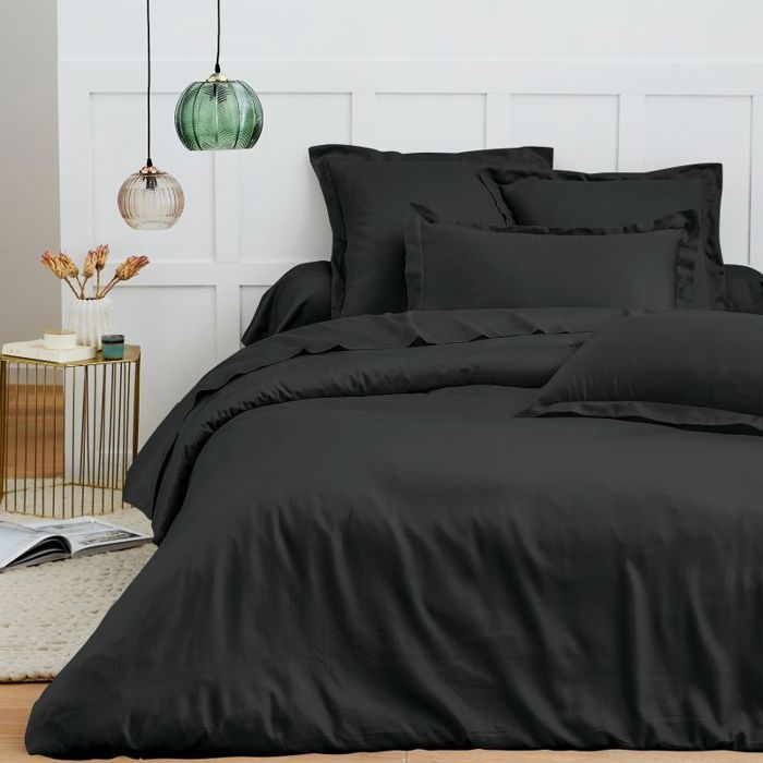 Parure de draps 6 pièces Premium pour lit 140 x 190 cm Coton Pur - Prémium Truffe - Parure de draps 6 pièces Premium pour lit 140 x 190 cm Coton Pur - Prémium Truffe -