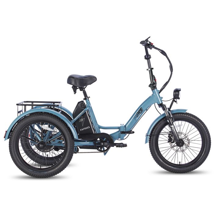 Tricycle Électrique Cargo Fafrees F20 Mate - 48V 182Ah Pliable 3 Roues Bleu