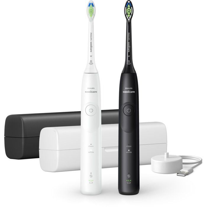 Brosse a Dent Sonique Philips Sonicare Series 5500 HX711902 2 Modes 2 Embrayages Capteur Pression Minuteur Etui