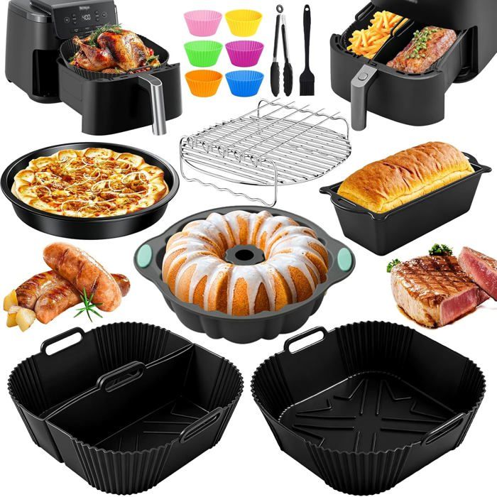 Moule Silicone Air Fryer Pour Moulinex Easy Fry 7 5L Accessoires Air Fryer Pour Ninja Air Fryer Max Pro 6 2 L Cecotec 5 5L 6L Et A