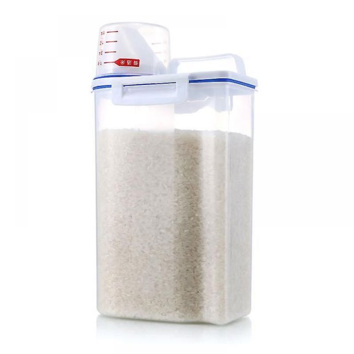 Distributeur céréales 25L – Boîte hermétique cuisine pour riz & aliments secs