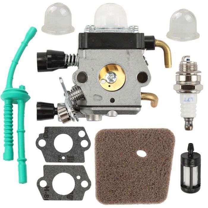 Kit carburateur (9 pièces) Carburateur pour FS38 KM55R Étude de Tronçonneuse pour Plante de pépins Jardinage pour la Maison Cour