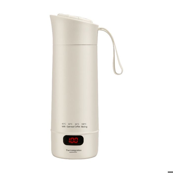 Mini bouteille isotherme - chauffe-biberon portable - 400 ml - gourde multifonction 4 en 1 - avec sac de rang BOUILLOIRE ELECTRIQUE